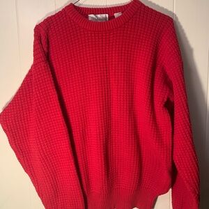 Vintage Red Knit Sweater
